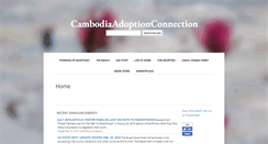Desktop Screenshot of cambodiaadoptionconnection.com