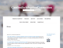 Tablet Screenshot of cambodiaadoptionconnection.com